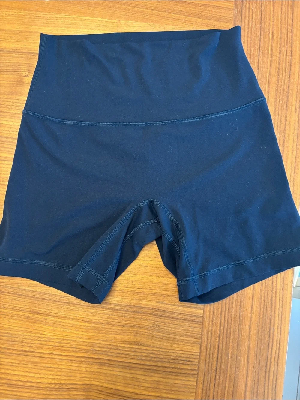 lululemon athletica blue High-Rise Athletic Bike Shorts